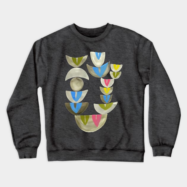 Mobile Seating Cups Crewneck Sweatshirt by onceuponapaper